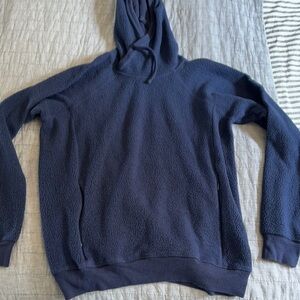 ALO Yoga Deep Blue Textured Hoodie